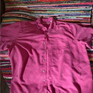 Caribbean red Button Down Shirt